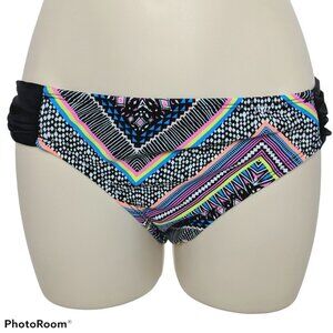 NWT Bikini Nation Shirred Hipster Boho Bikini Sm